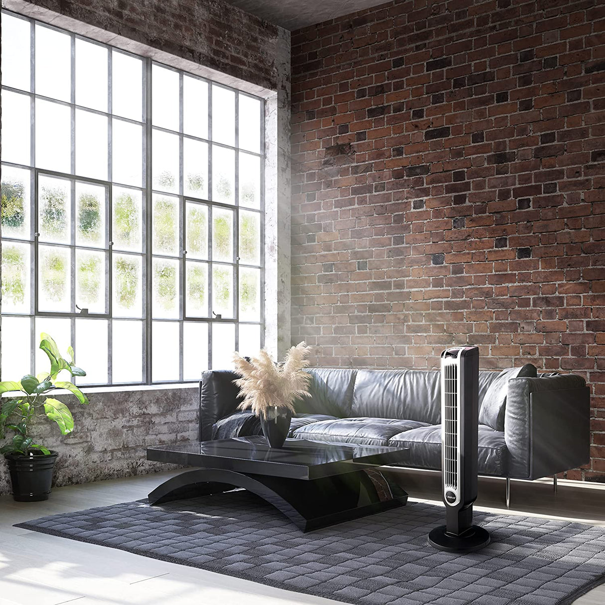 Ventilador de torre oscilante Lasko, 3 velocidades silenciosas, temporizador, control remoto, para dormitorio, cocina, oficina, 36 pulgadas, negro, 2511