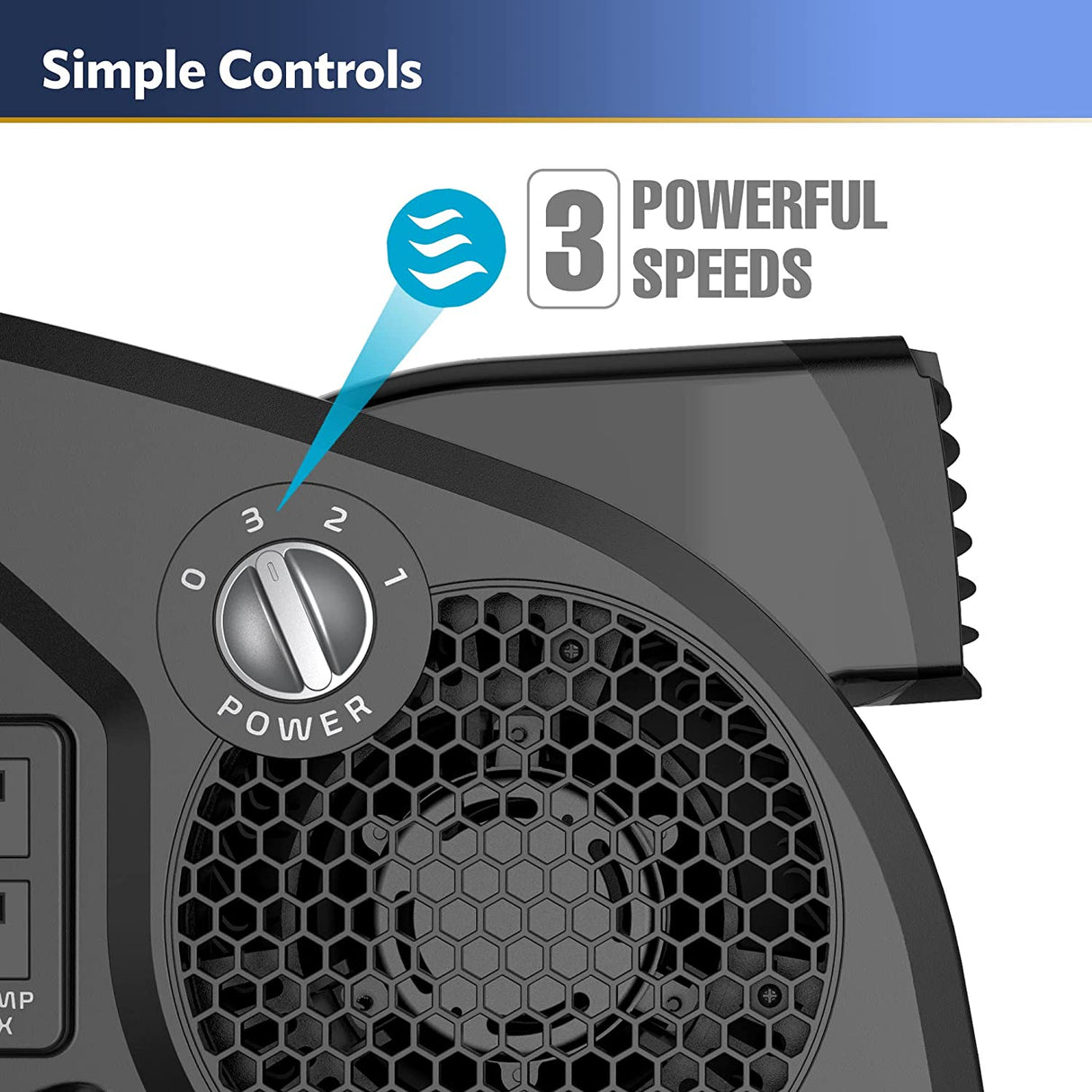 Ventilador de uso general pivotante de alto rendimiento Lasko de alta velocidad U15617