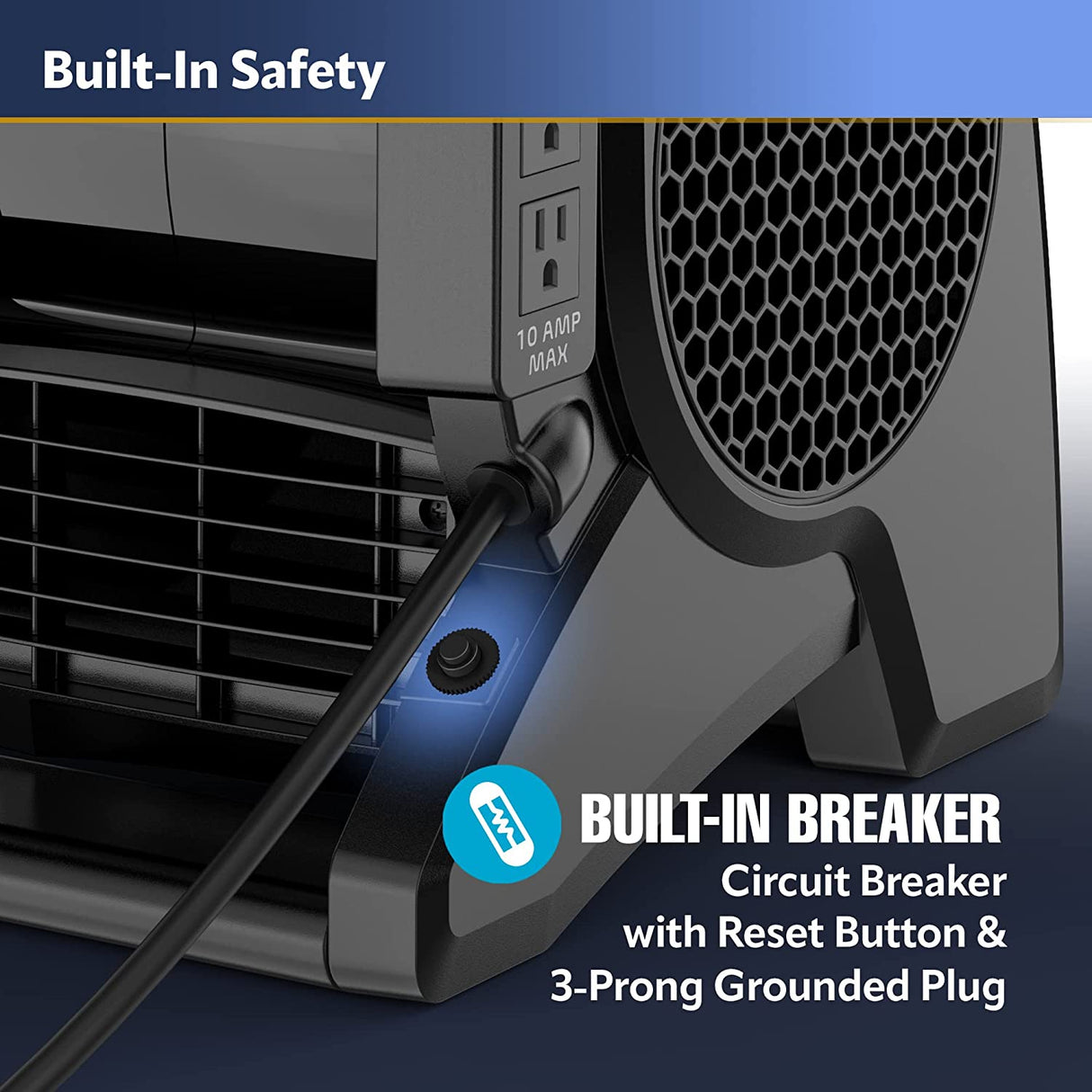 Ventilador de uso general pivotante de alto rendimiento Lasko de alta velocidad U15617