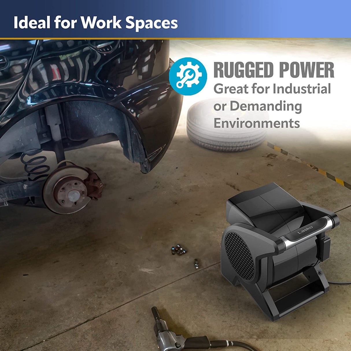 Ventilador de uso general pivotante de alto rendimiento Lasko de alta velocidad U15617