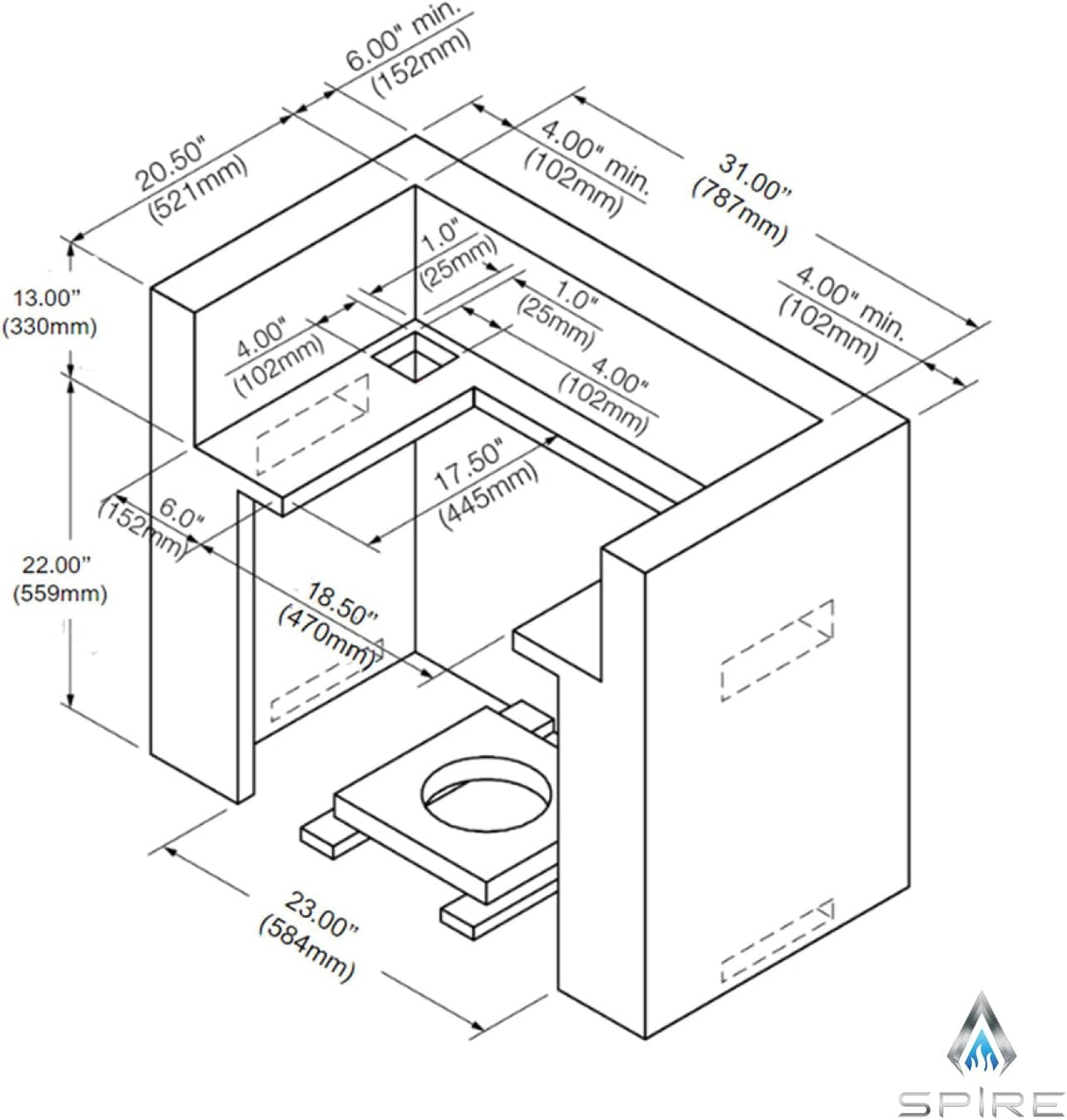 Cabezal de isla para parrilla de gas empotrable Spire Premium de 5 quemadores, parrilla de propano de acero inoxidable de 30 pulgadas con quemador trasero, 63,000 BTU - 740-0788P