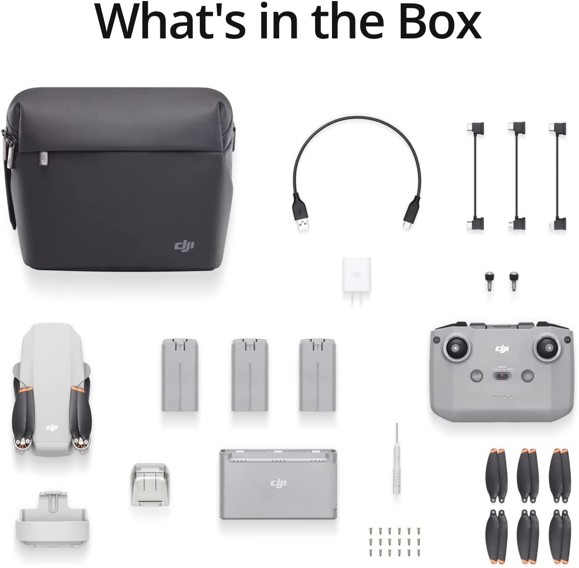 Mini Drone Dji Mavic Mini 2 CP.MA.00000306.01 Fly More Combo Con Cámara 4k Light Gray 3 Baterías