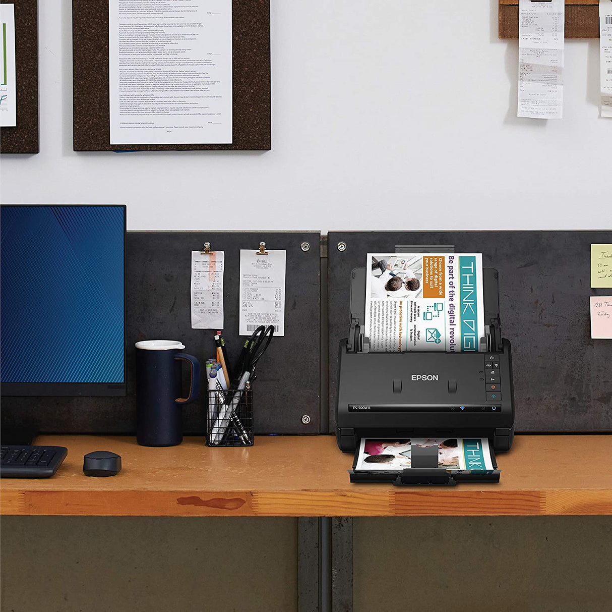 Escáner dúplex en color inalámbrico Epson Workforce Es-500w II