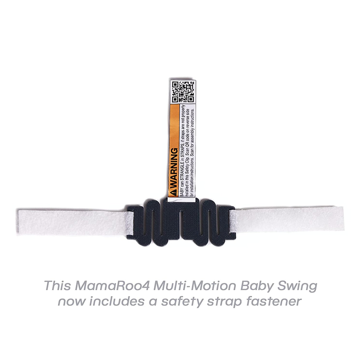 4moms mamaRoo 4 Columpio multimovimiento para bebé + cierre de correa de seguridad, columpio Bluetooth para bebé con 5 movimientos únicos, tela de nailon, gris 2001319SF