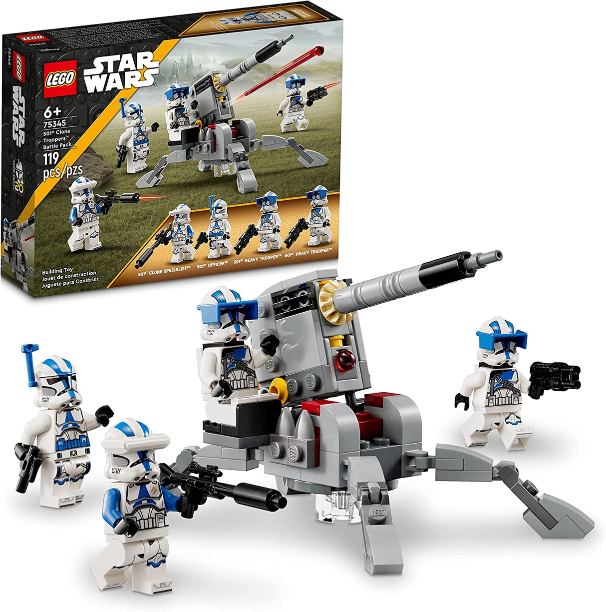 LEGO Star Wars 501st Clone Troopers Battle Pack 75345 (119 piezas)