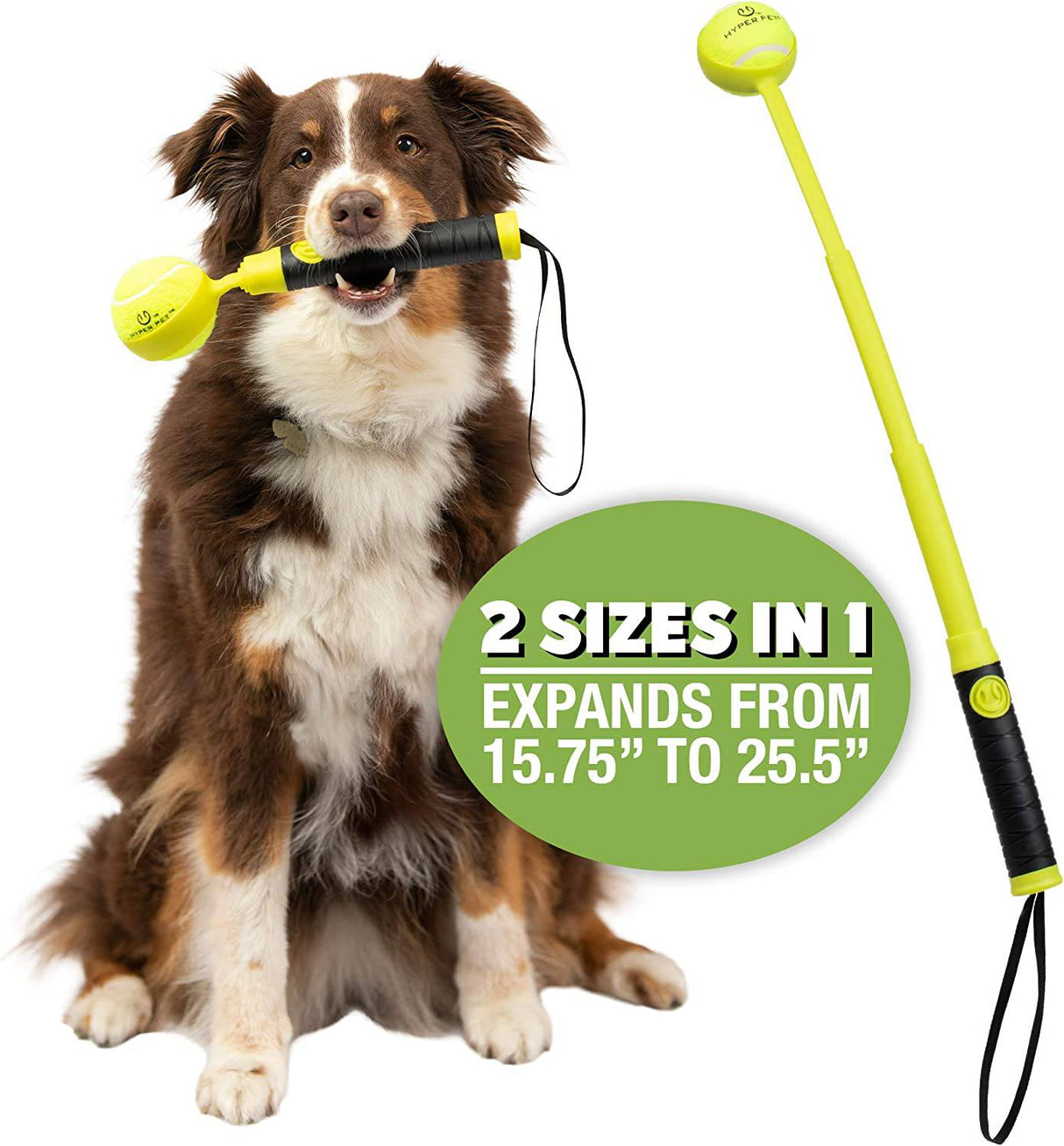 Hyper Pet Dog Ball Launcher, Dog Ball Thrower-Juguetes interactivos para perros (cargar y lanzar pelotas de tenis para que los perros las busquen) - DIGVICE MX