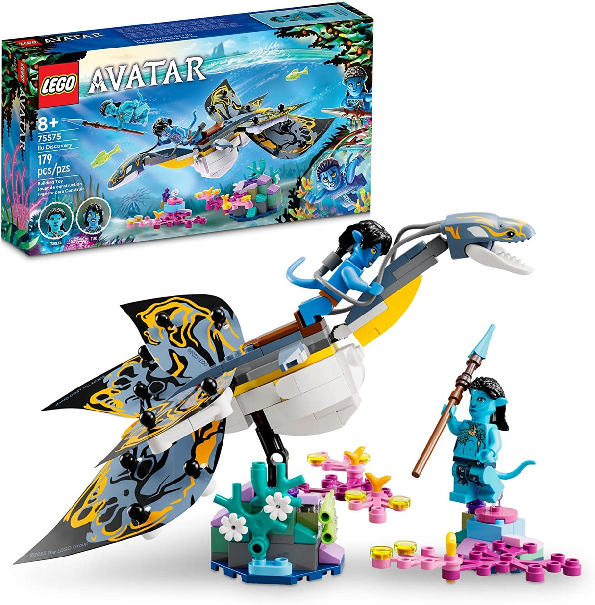 LEGO Avatar: The Way of Water Ilu Discovery 75575 Juego de juguetes de construcción para niños, niños y niñas a partir de 8 años (179 piezas)