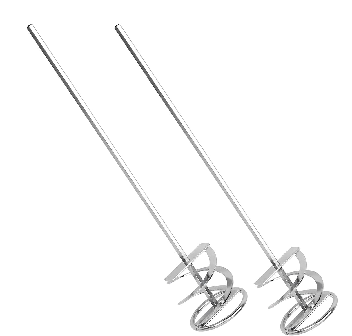 IMPRESA 2 unidades de mezclador de pintura para taladro, extra largo a prueba de óxido, accesorio de taladro agitador de pintura para una consistencia uniforme, paleta de taladro de fácil limpieza, mezclador de pintura para taladro de 5 galones - DIGVICE MX