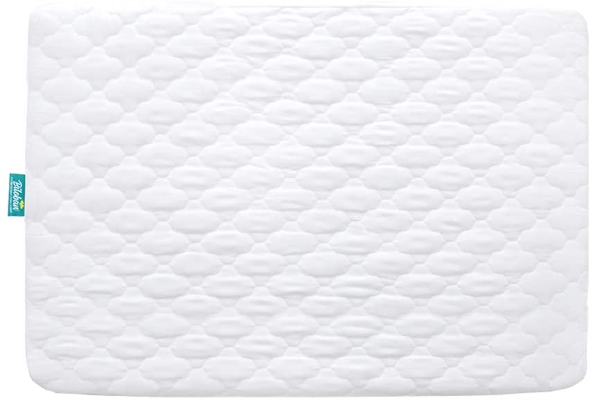 Biloban - Funda impermeable para colchón de cuna para Pack N Play - Almohadilla ajustable de 39" x 27" para colchón Graco Playard | Colchones mini y portátiles Playard - Acolchado ultrasuave lavable - Blanco - DIGVICE MX