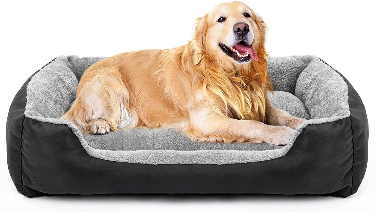 TEODTY - Cama para perros grandes, colchón de cama para mascotas lavable, cama rectangular cómoda y cálida para perros medianos y grandes, mascotas para gatos - DIGVICE MX