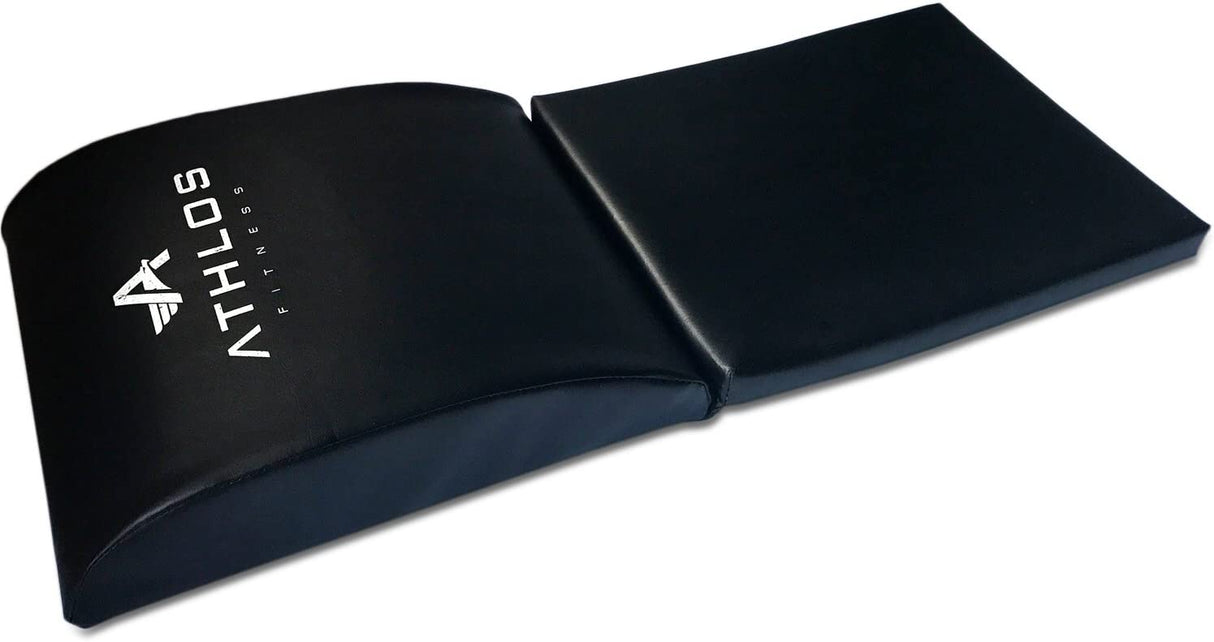 Athlos Fitness Ab Mat con protector de coxis - Ab Mats para abdominales - Ab Workout Mat - Full Range of Motion Ab Trainer