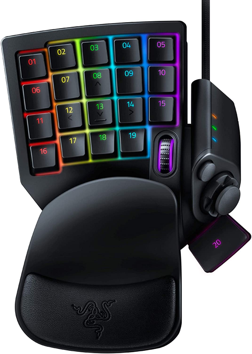 Razer Tartarus v2 - Teclado para juegos: Interruptores de tecla de membrana mecánica - 32 teclas programables - Iluminación Chroma RGB personalizable - Macros programables - Negro clásico