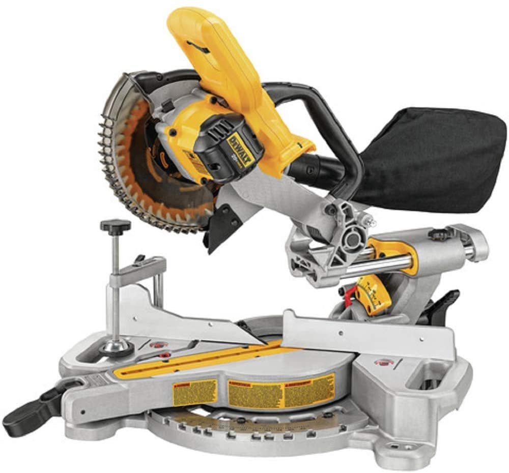 Sierra ingletadora DEWALT 20V MAX 7-1/4 pulgadas, solo herramienta, inalámbrica (DCS361B) - DIGVICE MX