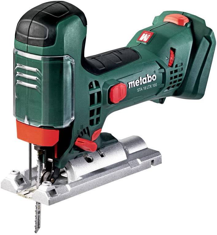 Metabo - Sierra caladora de velocidad variable de 18 V con mango de barril desnudo (601002890 18 LTX 100 desnudo), carpintería - DIGVICE MX