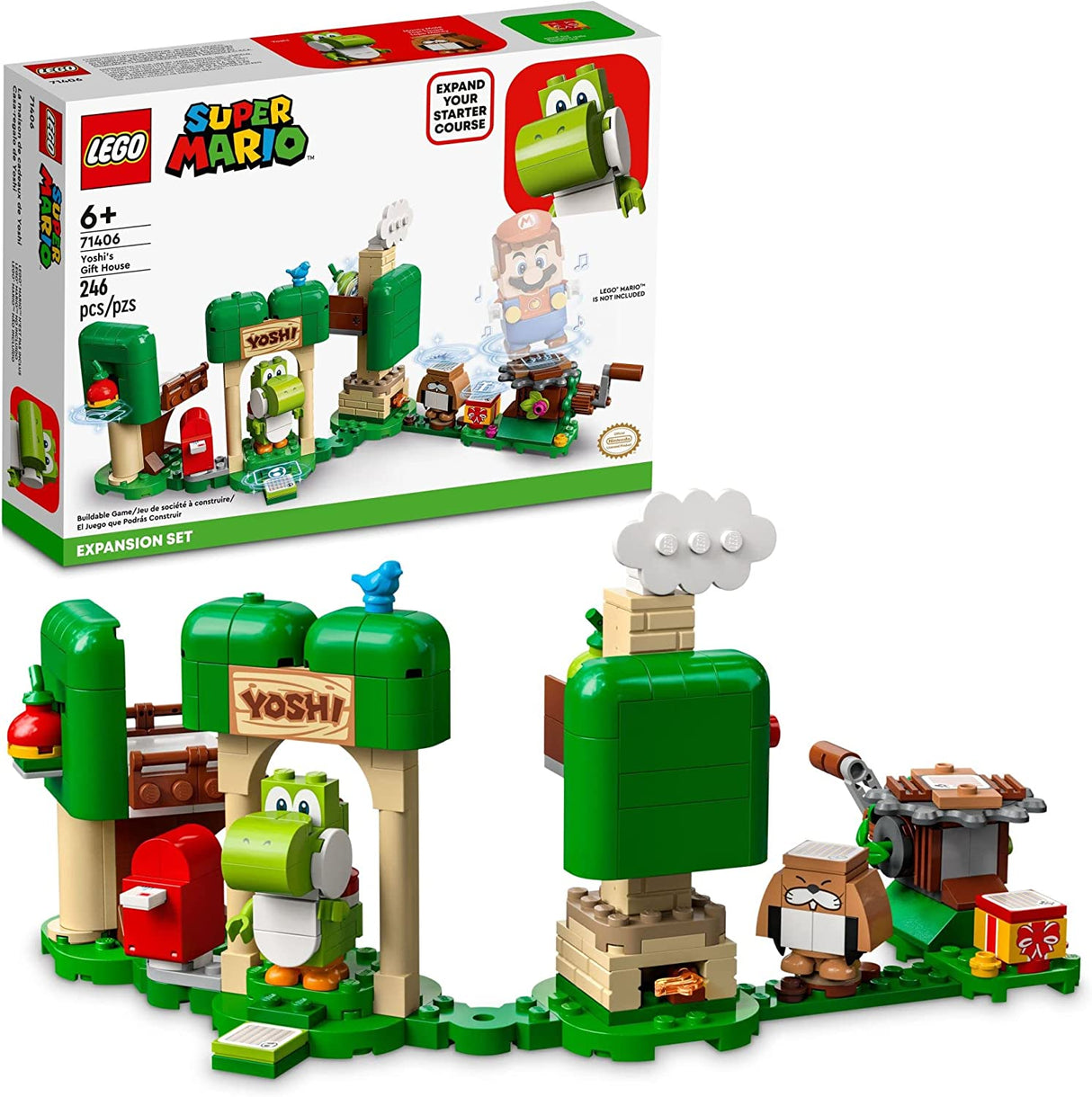 LEGO Super Mario Yoshi's Gift House Expansion Set 71406 (246 piezas)