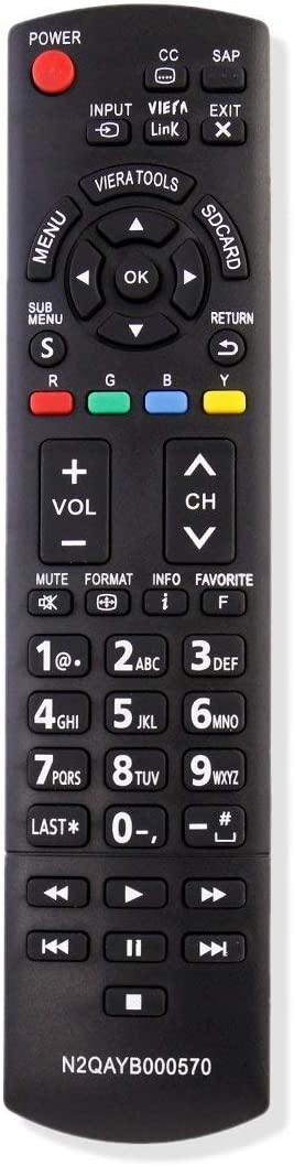 Nuevo control remoto N2qayb000570 reemplazado por Panasonic