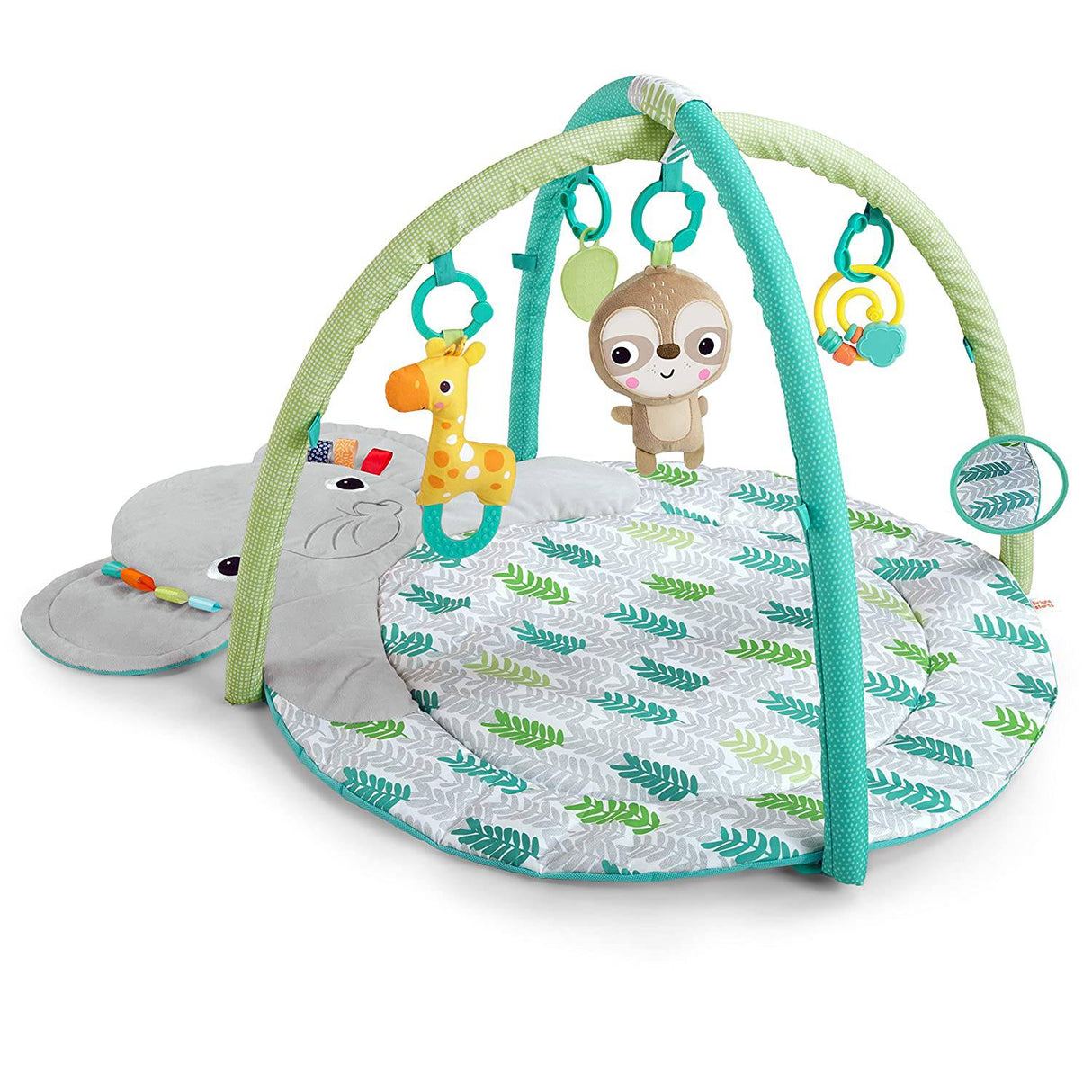 Bright Starts Hug 'N Cuddle Activity Gym & Playmat con juguetes para llevar - DIGVICE MX