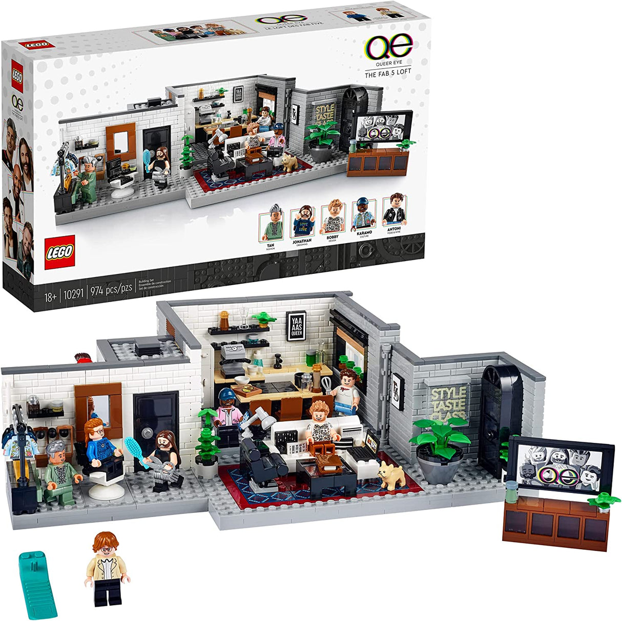 LEGO Queer Eye - The Fab 5 Loft 10291 (974 piezas)