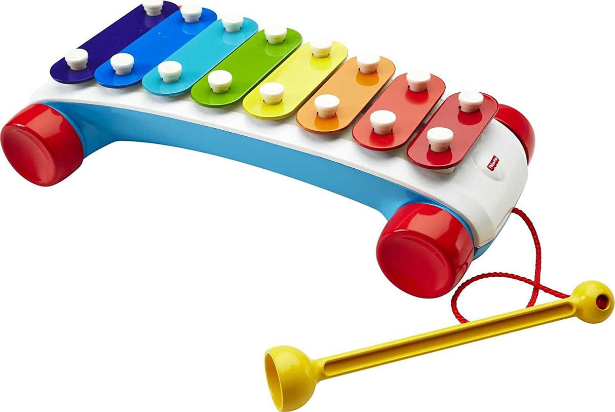 Fisher-Price Xilófono clásico, juguete para niños pequeños, instrumento musical de simulación para niños de 18 meses en adelante - CMY09