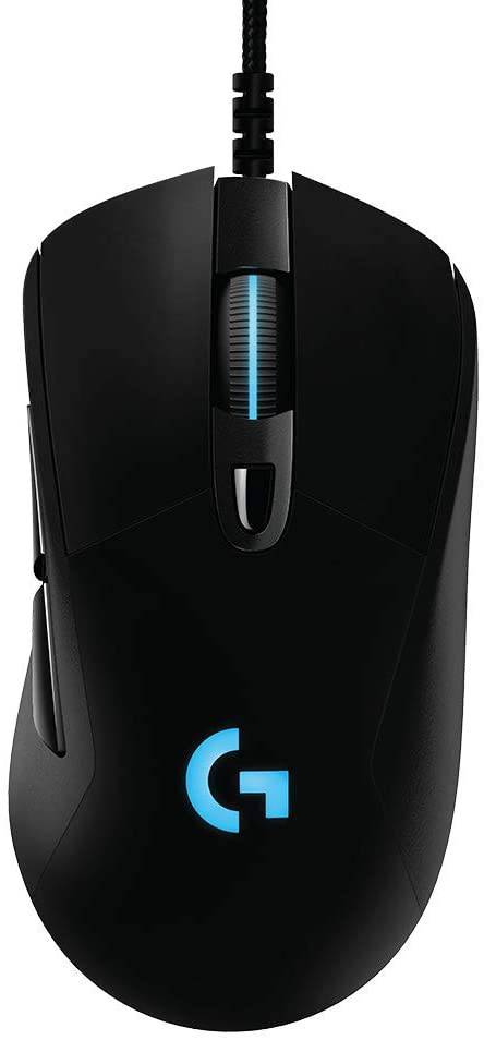 Logitech G403 Hero 25K - Ratón para juegos, Lightsync RGB, ligero 87G+10G opcional, cable trenzado, 25, 600 DPI, empuñaduras laterales de goma