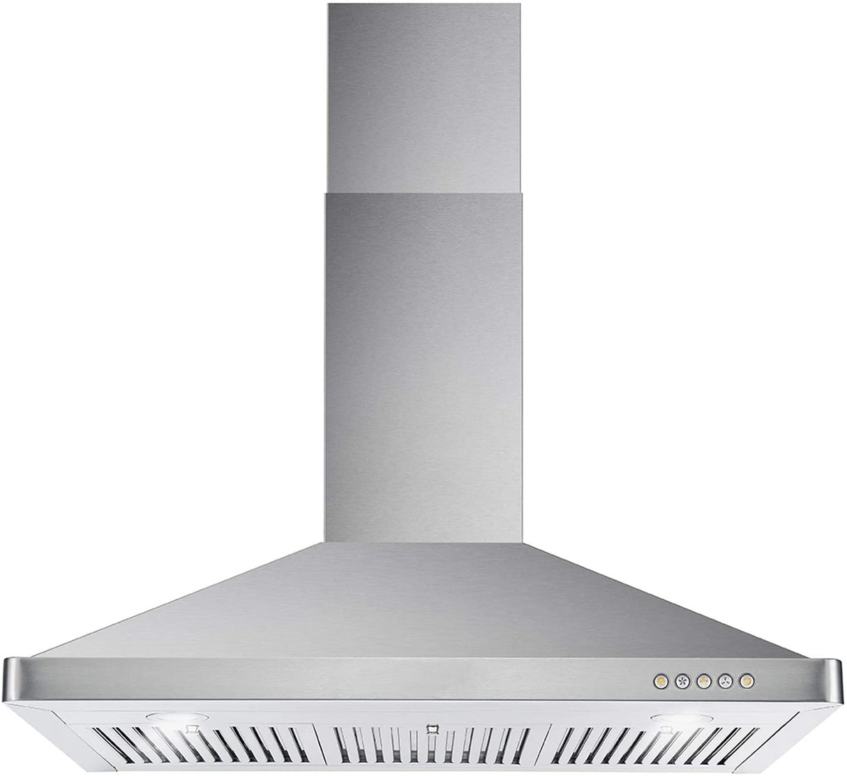 COSMO 63190 Campana de montaje en pared de 36 pulgadas con conductos convertibles sin conductos (no incluye kit), ventilación sobre la estufa estilo chimenea de cocina, ventilador de escape de 3 velocidades, filtros permanentes - DIGVICE MX