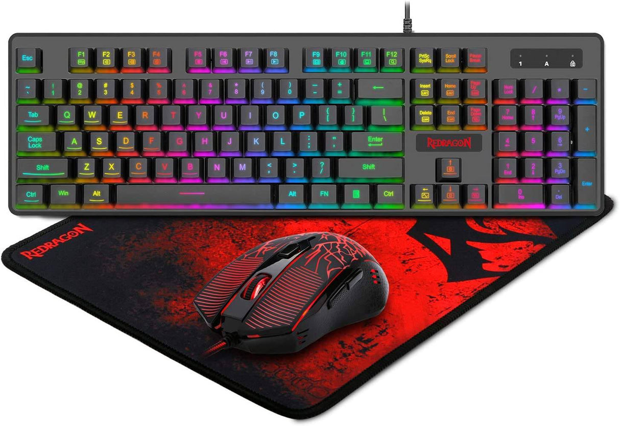 Redragon S107 - Combo de teclado y mouse para juegos