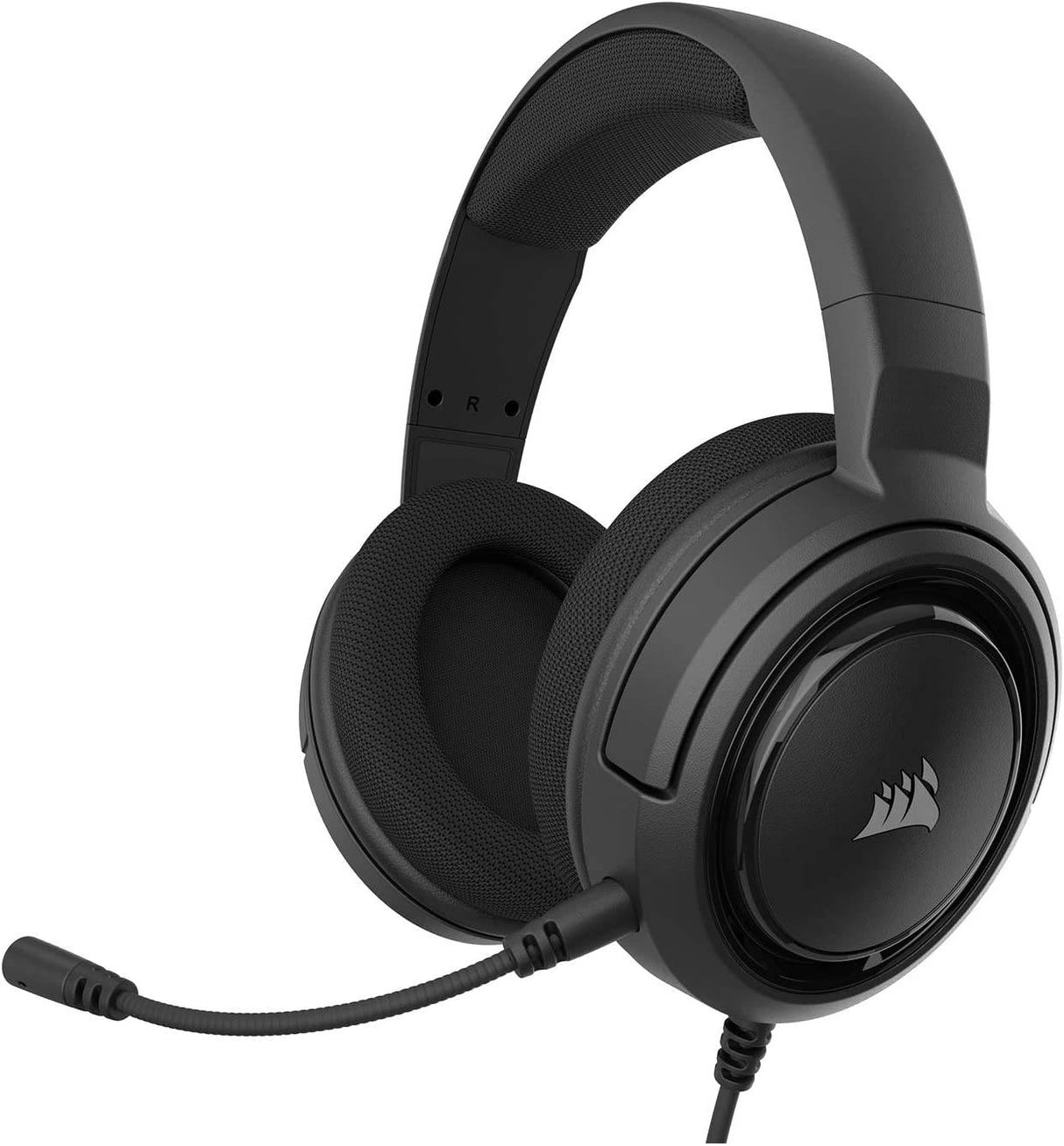 Corsair HS35 - Auriculares estéreo para juegos - Auriculares de espuma viscoelástica - Funciona con PC, Mac, Xbox Series X, Xbox Series S, Xbox One, PS5, PS4, Nintendo Switch, iOS y Android - Carbón (CA-9011195-NA)