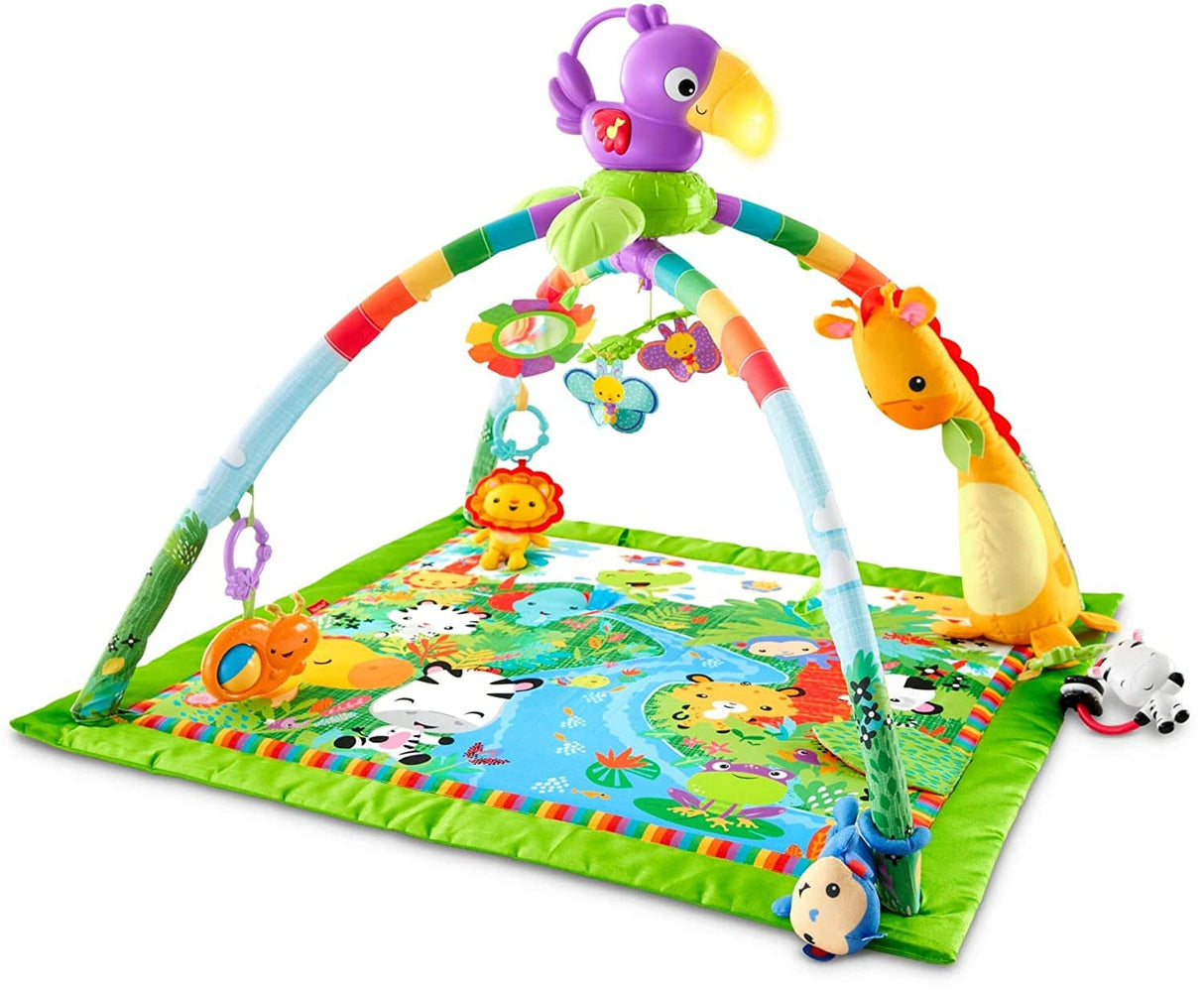 Fisher-Price - Gimnasio de lujo con música y luces en la selva tropical - DIGVICE MX