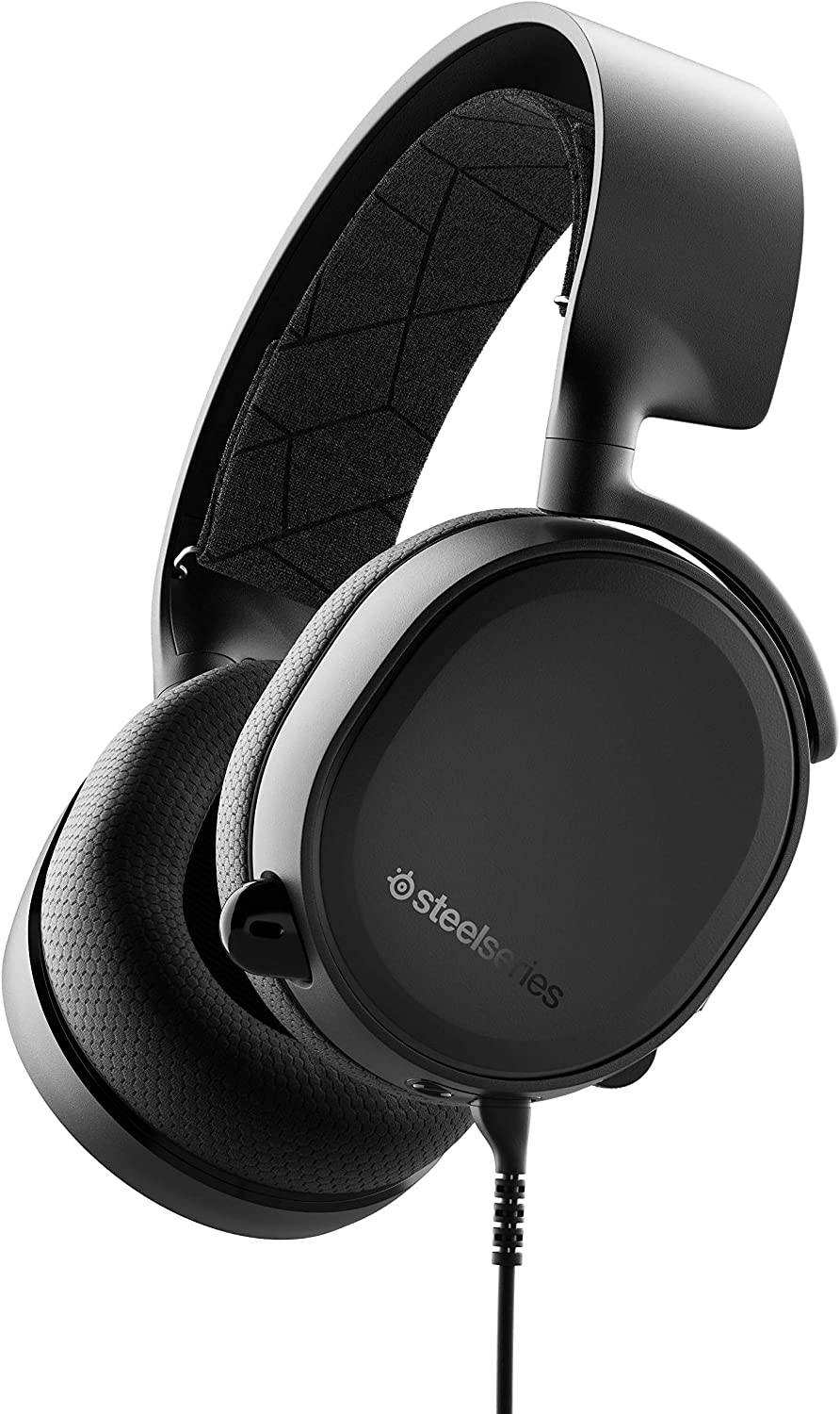 SteelSeries Arctis 3 - Auriculares para juegos para todas las plataformas - para PC, PlayStation 4, Xbox One, Nintendo Switch, VR, Android e iOS - Negro