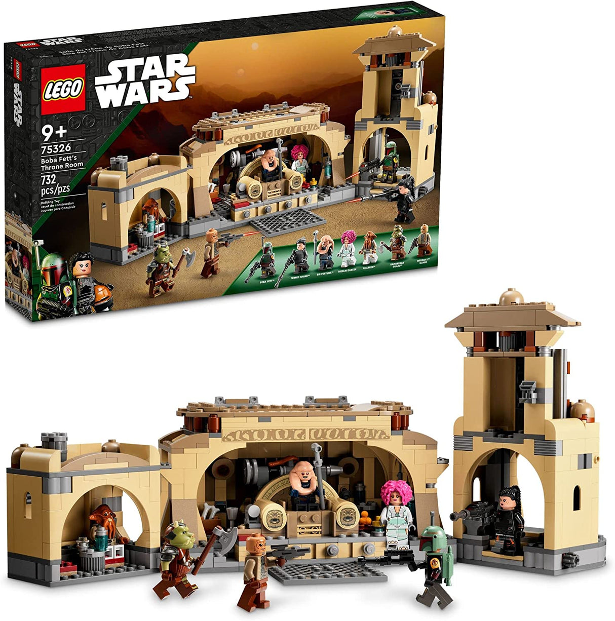LEGO Star Wars Boba Fett's Throne Room 75326 (732 piezas)