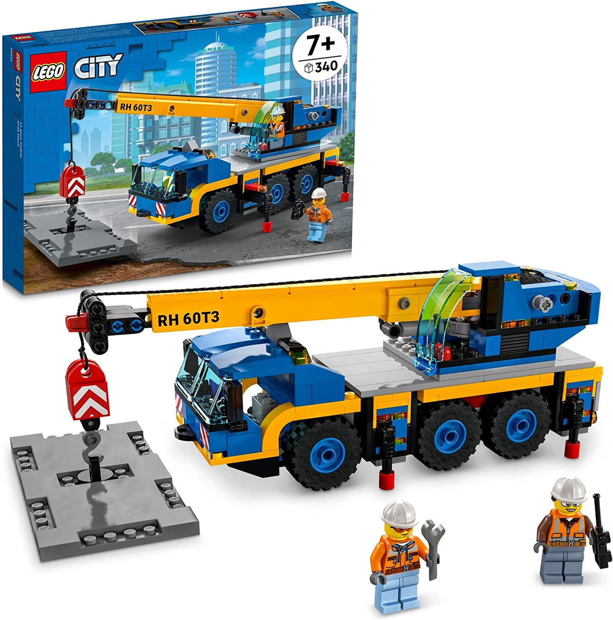 LEGO City Great Vehicles Mobile Crane 60324 (340 piezas)