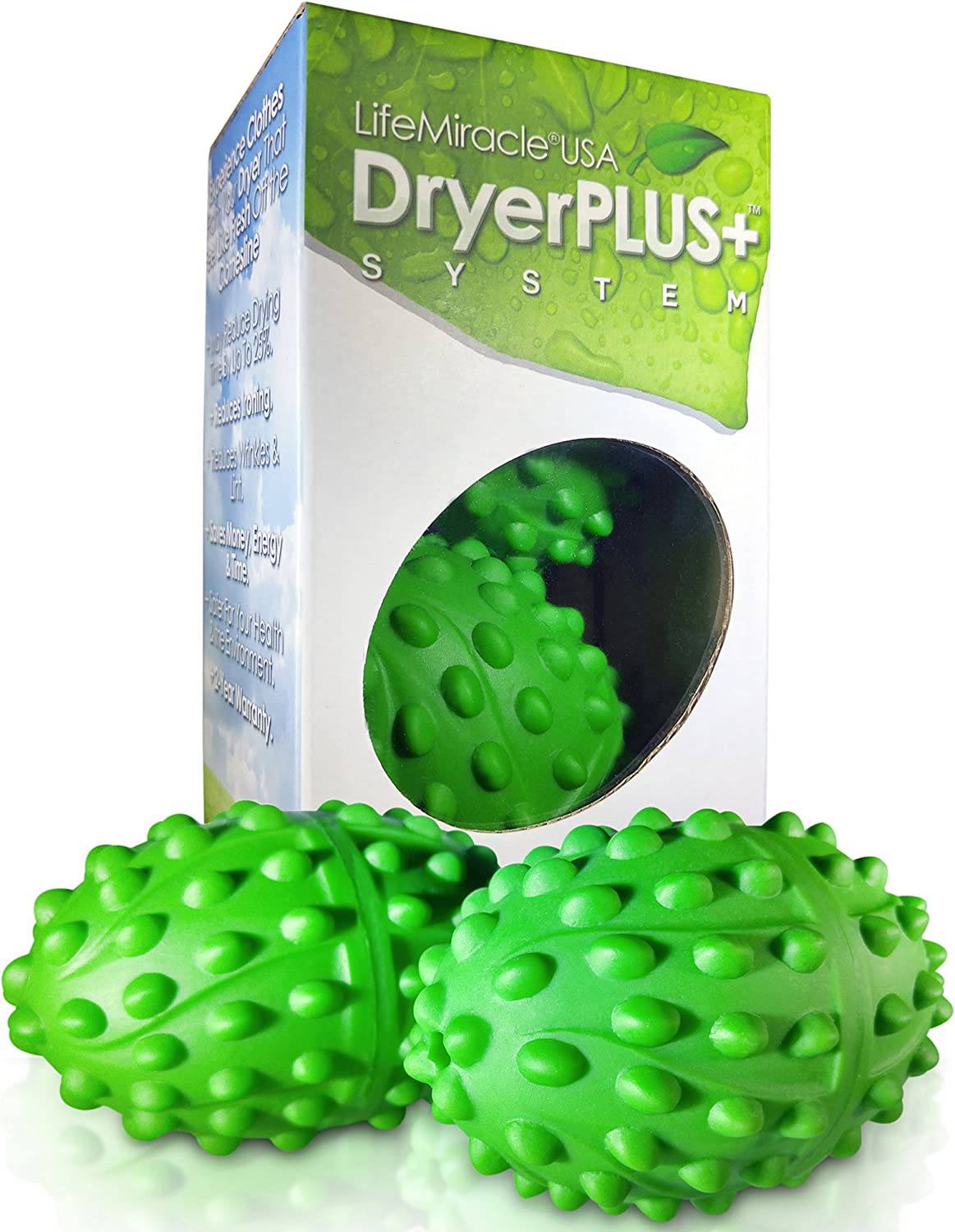 DryerPLUS Bolas secadoras XL | El suavizante de ropa y antiarrugas reutilizable no tóxico mejor hecho | reemplaza el líquido suavizante de telas, las hojas de la secadora y la lana | Seguro para veganos y ovejas | - DIGVICE MX
