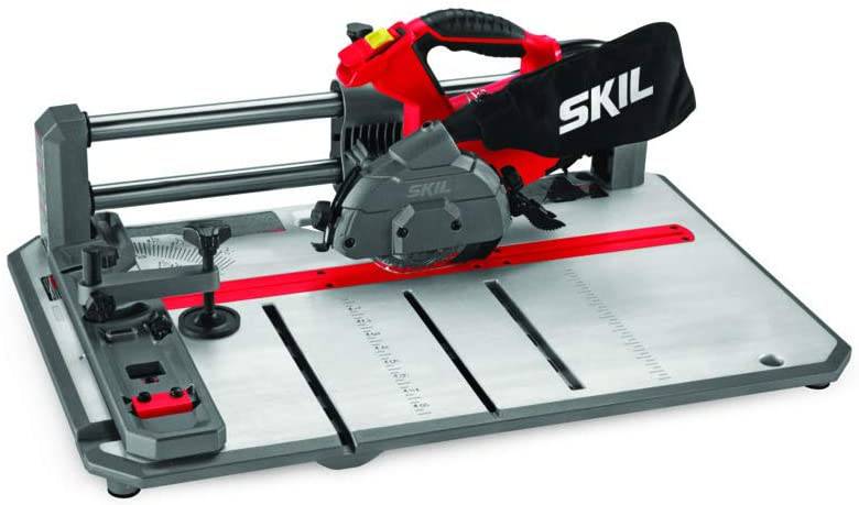 SKIL 3601-02 Sierra para pisos con hoja de contratista 36T, roja y negra - DIGVICE MX