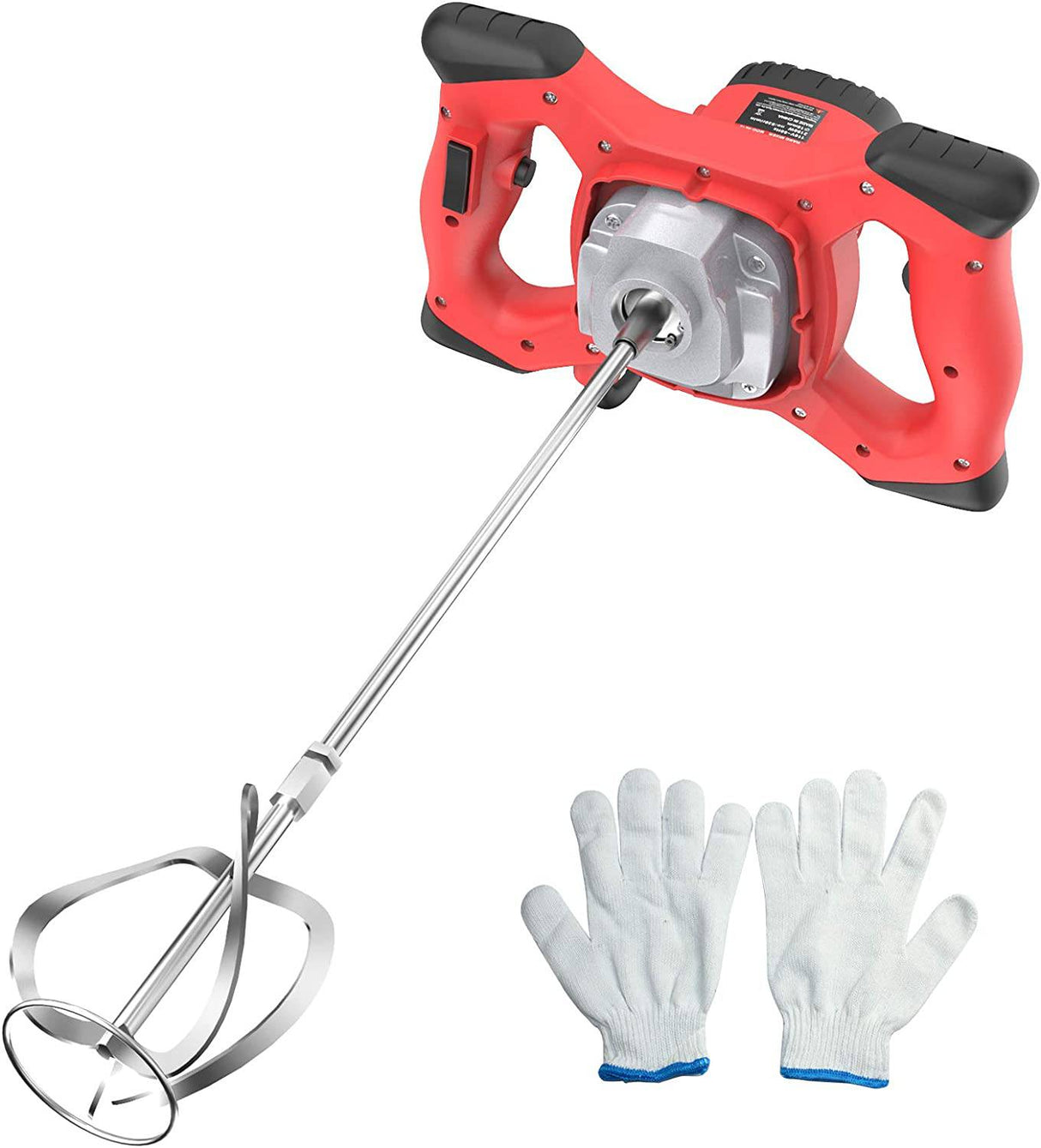 IMAYCC Mezcladores de concreto portátiles 2100W Ajustable 6 velocidades Mezclador de cemento de concreto eléctrico portátil Thinset Mortero Lechada Yeso Mezclador de pintura Herramienta de agitación AC 110V - DIGVICE MX