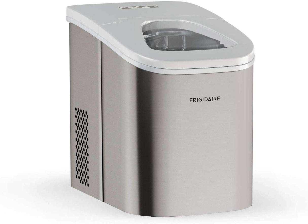 Frigidaire EFIC117-SS Máquina para hacer hielo de 26 libras, 26 libras por día, plateada - DIGVICE MX