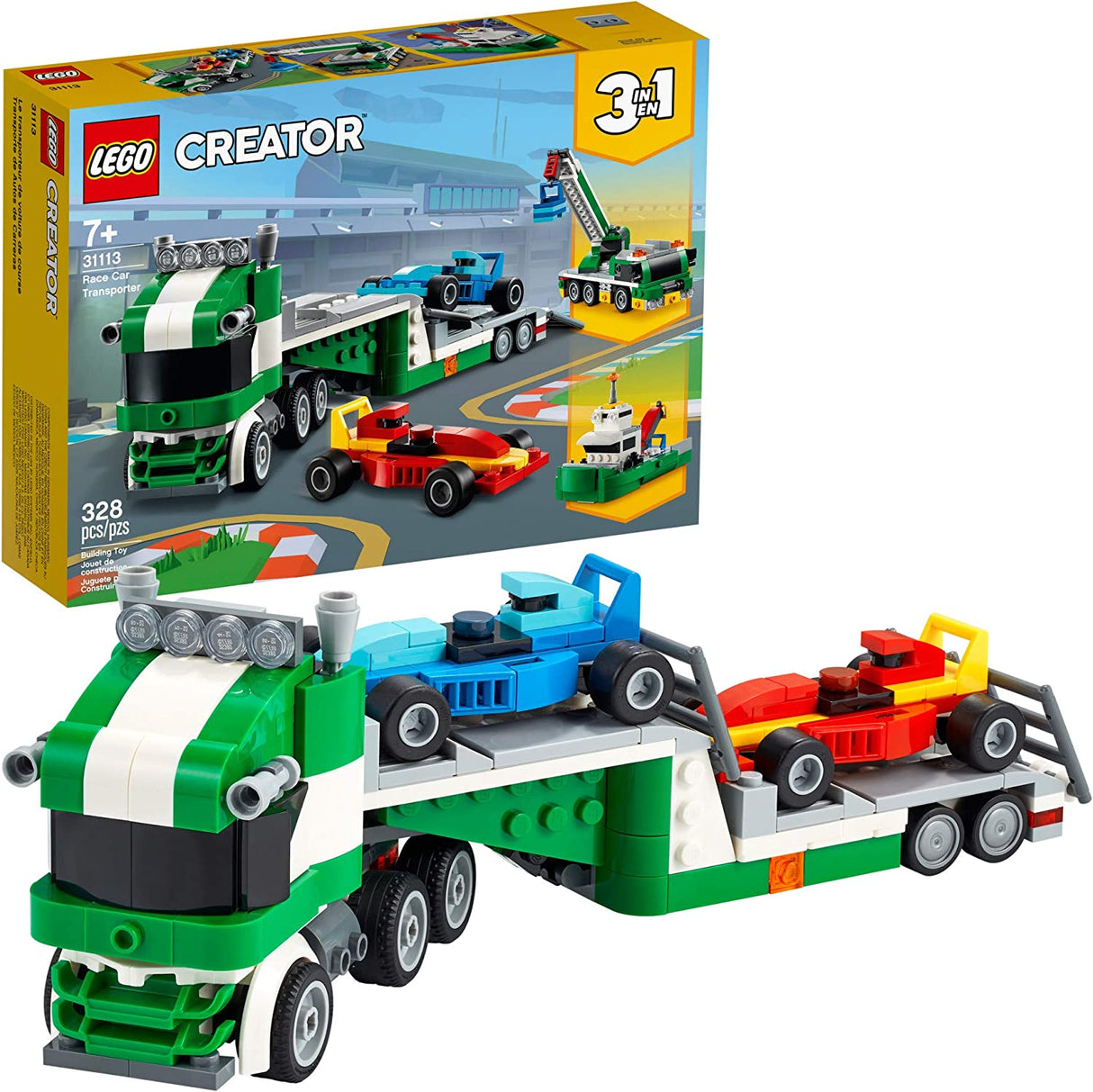 LEGO Creator 3in1 Race Car Transporter 31113 (328 piezas)