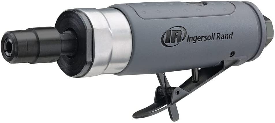 Ingersoll Rand 308B Air Straight Die Grinder, 1/4", 25 000 RPM, 0,33 HP, construcción de rodamientos de bolas, bloqueo de seguridad, carcasa compuesta, herramienta eléctrica ligera, gris - DIGVICE MX