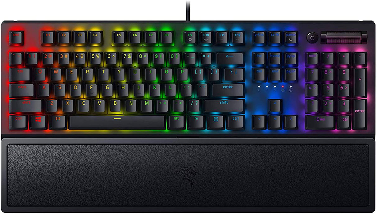 Razer BlackWidow V3 - Teclado mecánico para juegos: Interruptores mecánicos verdes - Táctil y Clicky - Iluminación Chroma RGB - Factor de forma compacto - Funcionalidad macro programable, negro clásico