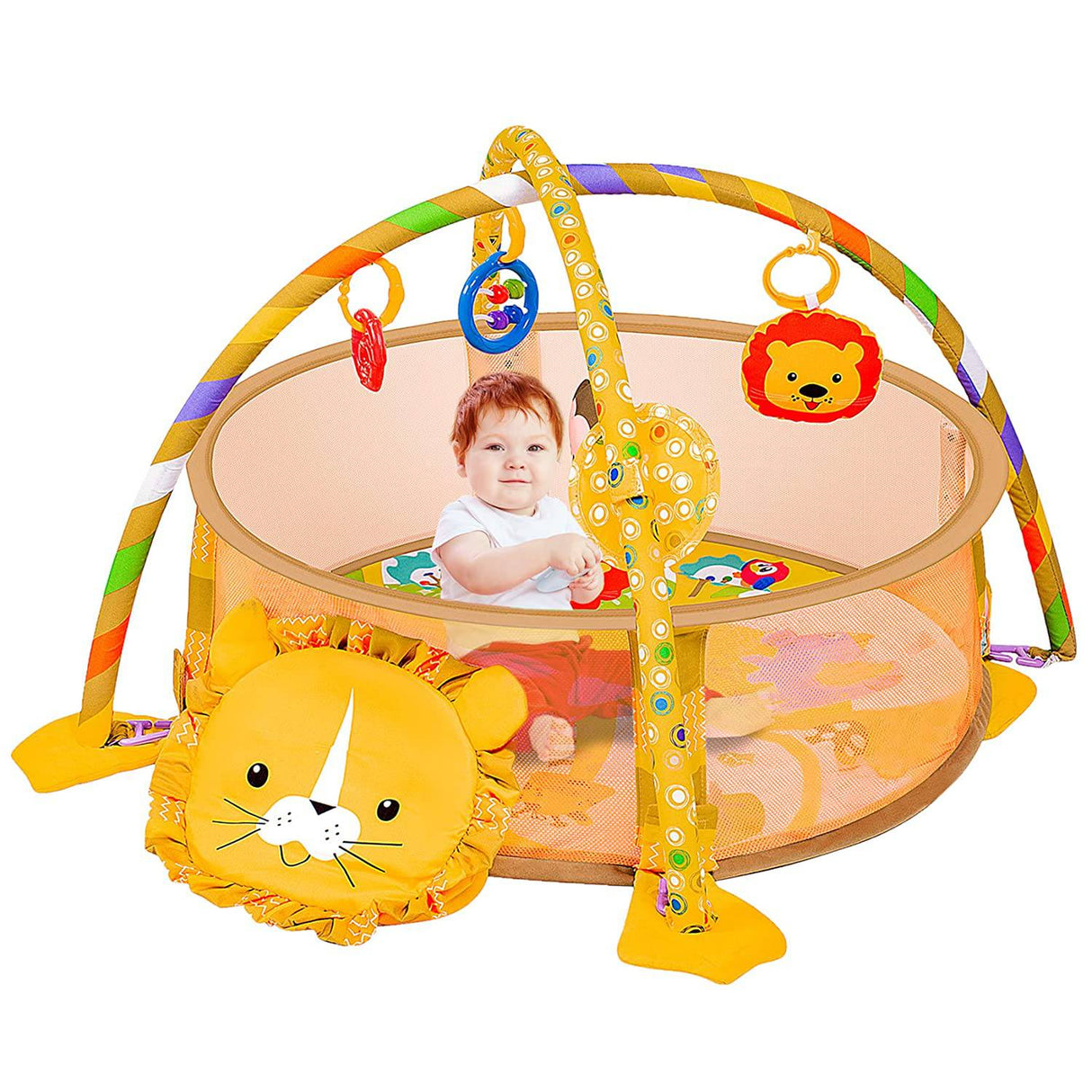 Rivpabo Baby Play Mat para bebé, Baby Gym Play Mat 4 en 1, Gruesa Baby Play Mat Activity Mat Gym, Crawling Gym Mat Activity Center, Baby Girl Boy Kick and Play Mat, para el desarrollo temprano del recién nacido - DIGVICE MX