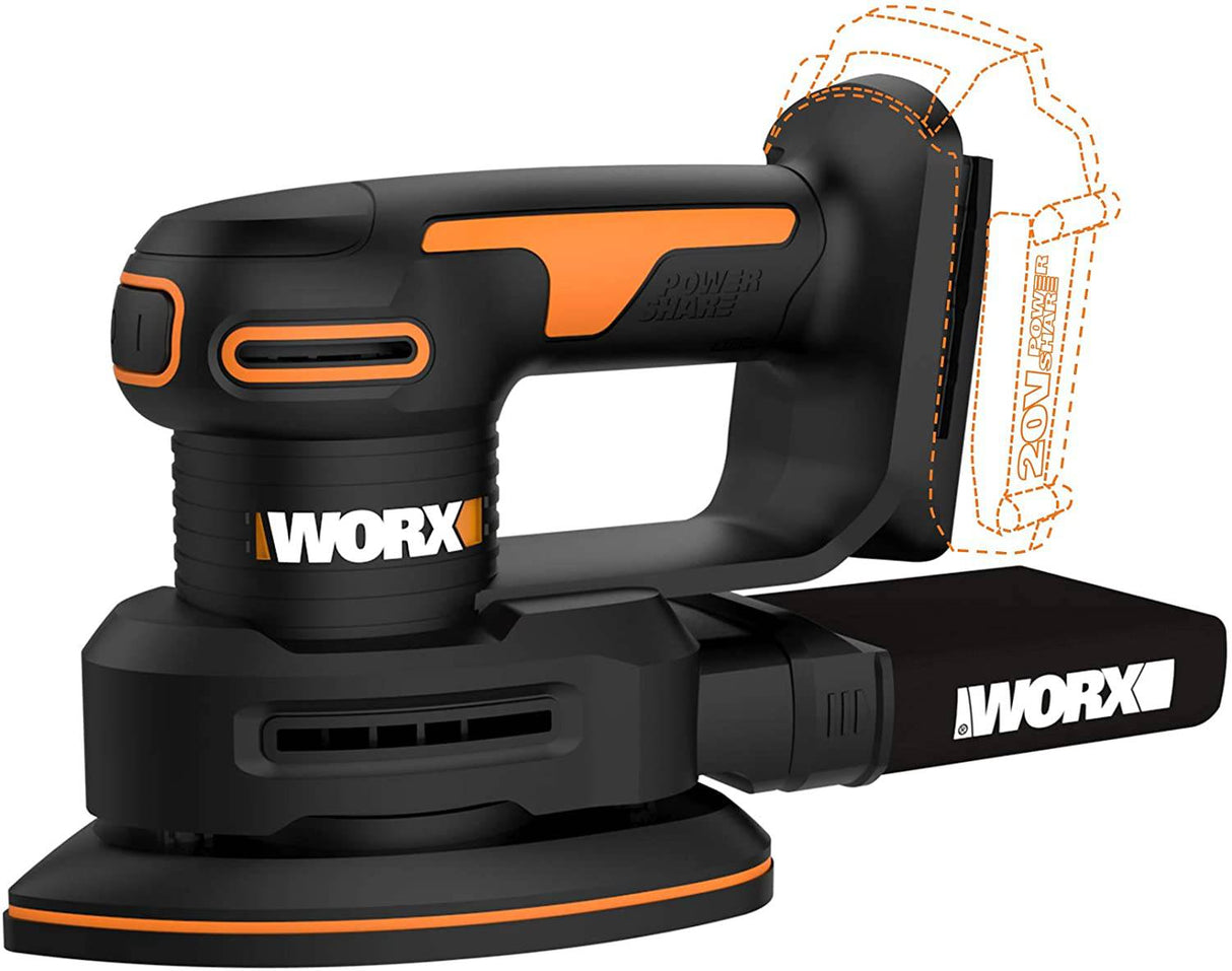 Worx WX822L.9 Lijadora de detalle inalámbrica Power Share de 20 V (solo herramienta) - DIGVICE MX