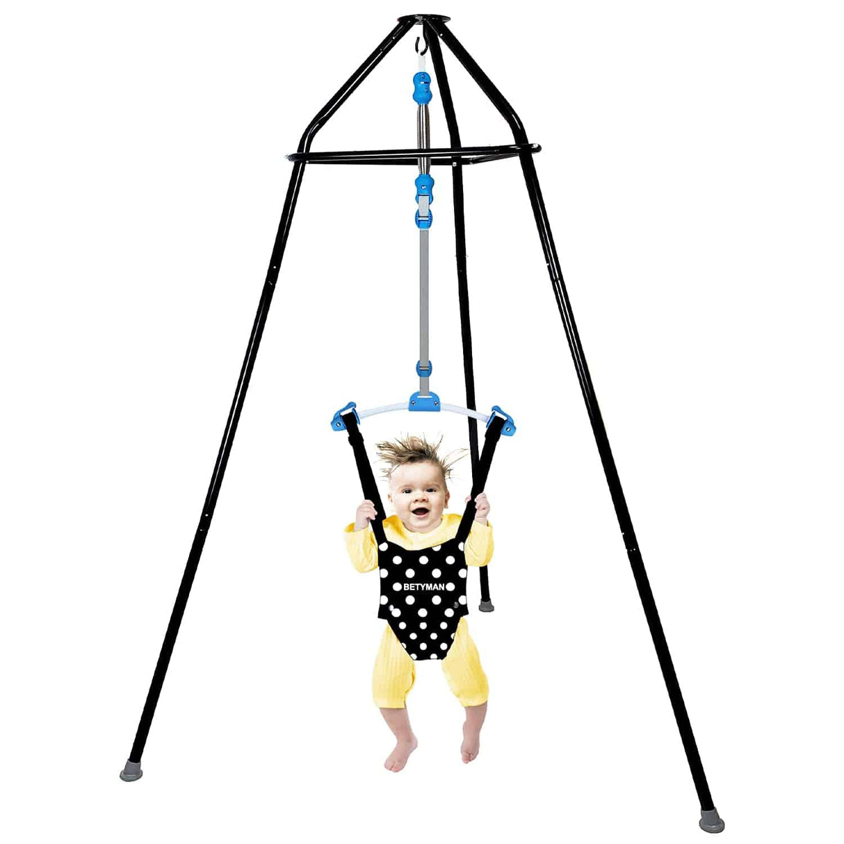 BETYMAN - Baby Jumper con soporte, Baby Bouncer Bumper Jumper Juego de ejercicios de fácil configuración para bebés activos a los que les encanta saltar y divertirse, adecuado para interiores y exteriores - DIGVICE MX