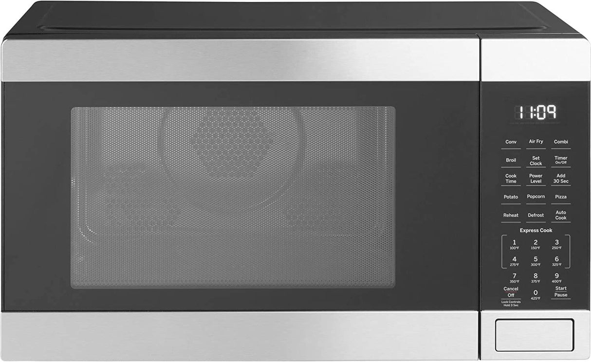 GE - Horno de microondas 3 en 1 para encimera | completo con freidora de aire, asador y modo de convección | Capacidad de 1,0 pies cúbicos, 1050 vatios | Esenciales de cocina para la encimera o el dormitorio | Acero inoxidable - DIGVICE MX