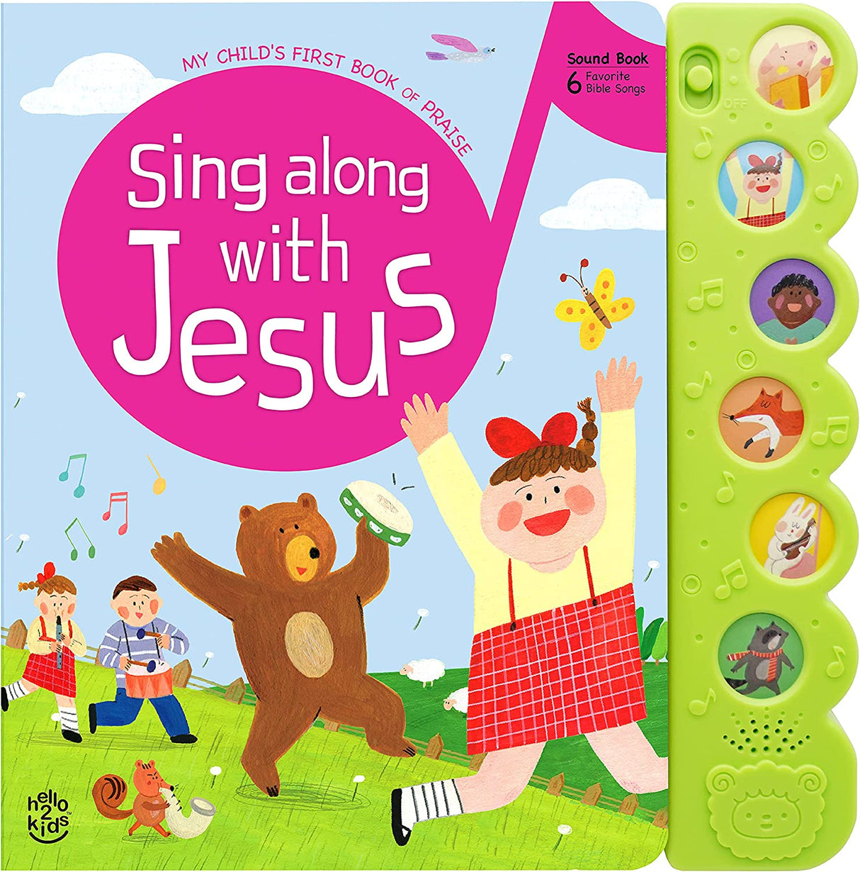 Hello 2 Kids Sing Along with Jesus - Early Bird Christian Sound Book Juguete musical - 6 canciones bíblicas e ilustraciones - 1736009109