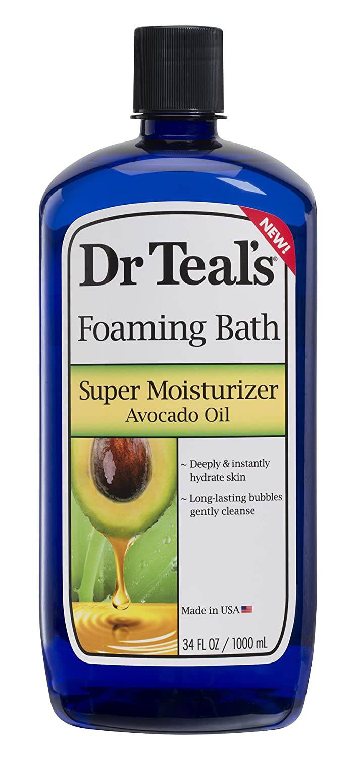 Dr Teal's Ultra Moisturizing Foaming Bath con aceite de aguacate, 34 onzas líquidas