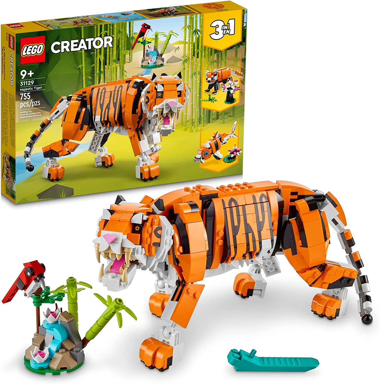 LEGO Creator 3in1 Majestic Tiger 31129 (755 piezas)