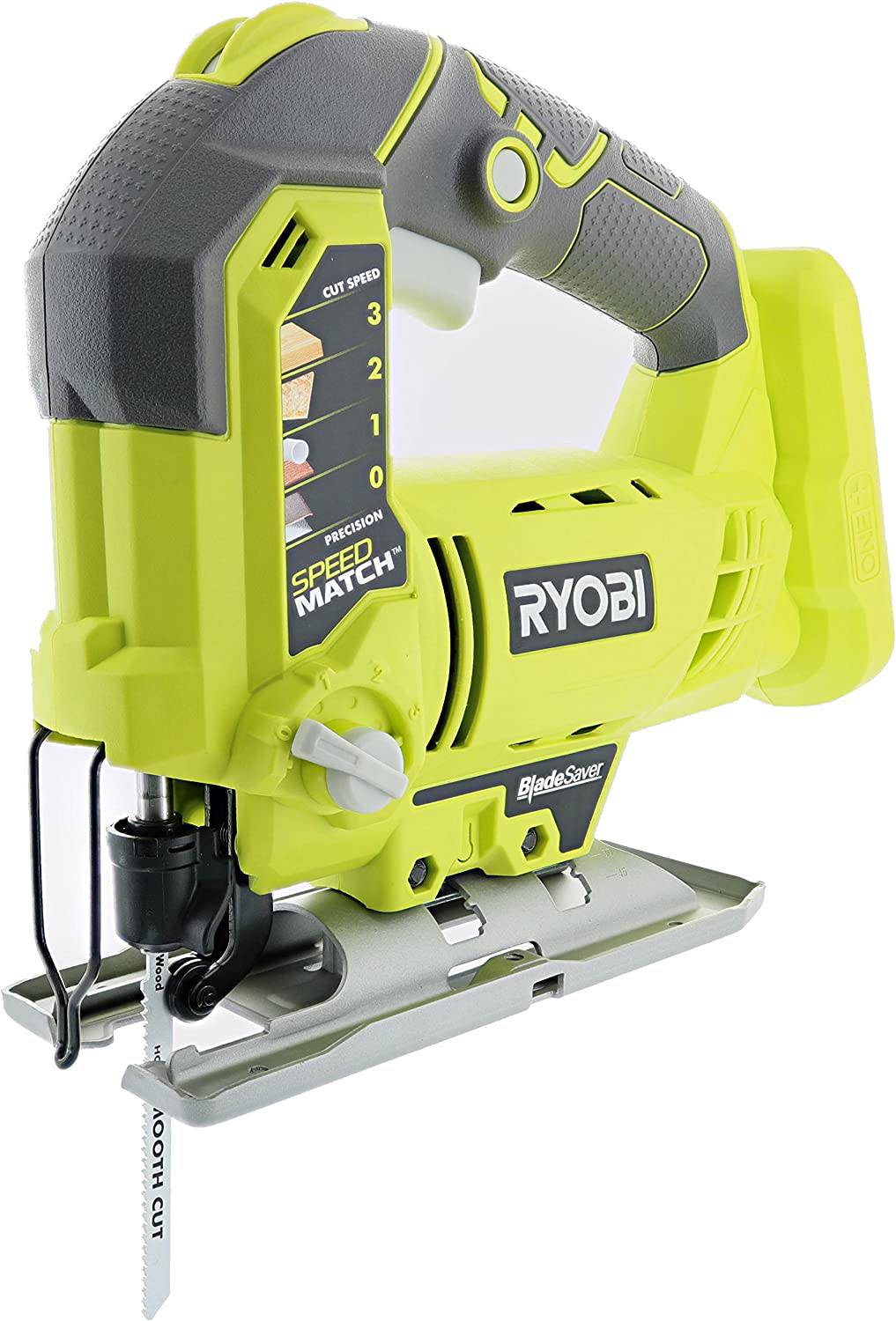 RYOBI One+ P5231 Sierra de calar orbital inalámbrica de iones de litio de 18 V en forma de T 3000 SPM (batería no incluida, herramienta eléctrica y hoja de corte de madera en forma de T solamente) - DIGVICE MX