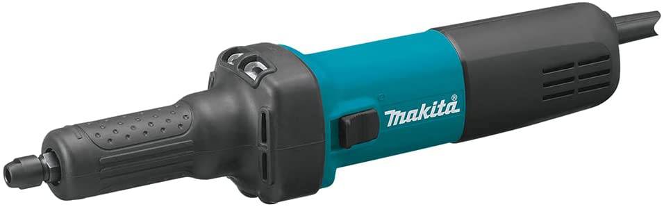Amoladora de troquel Makita GD0601 de 1/4", con interruptor AC/DC, azul - DIGVICE MX