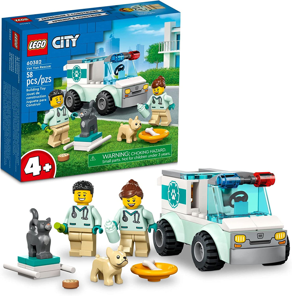 LEGO City Vet Van Rescue 60382 (58 piezas)