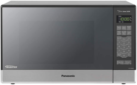 Panasonic NN-SN686S - Horno de microondas de acero inoxidable para encimera/empotrado con tecnología Inverter y sensor Genius, 1,2 pies cúbicos, 1200 W - DIGVICE MX
