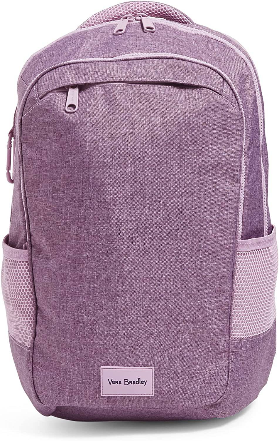 Vera Bradley - Mochila reciclada Lighten Up Reactive Grand para mujer, Pale Orchid Heather, Talla única